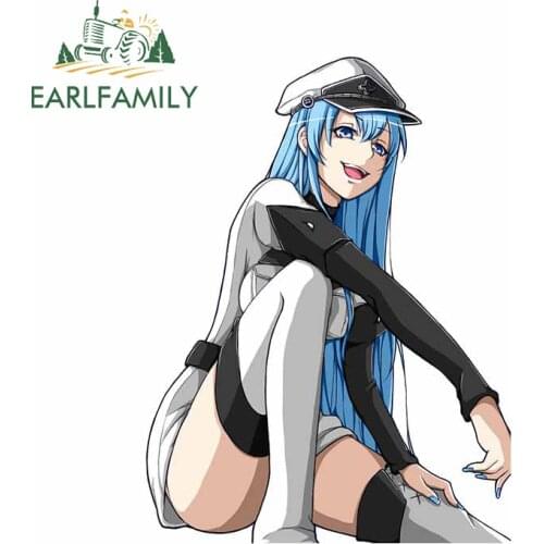 EARLFAMILY 13cm x 9.8cm for Akame Ga KILL Vinyl Car Stickers Waterproof Anime Scratch-proof Custom Printing Window Decal