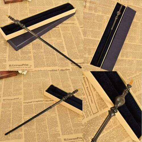 Movie&TV Harried Metal Core Magic Wand Hermione Granger Potter Quality Gift Box Packing Model Toys for Children Birthday Gift