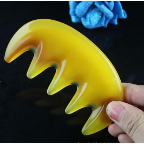 Natural resin Scraping comb Chinese Tradition Acupuncture Massage head Body Gua Sha Board Beeswax Scrape Therapy