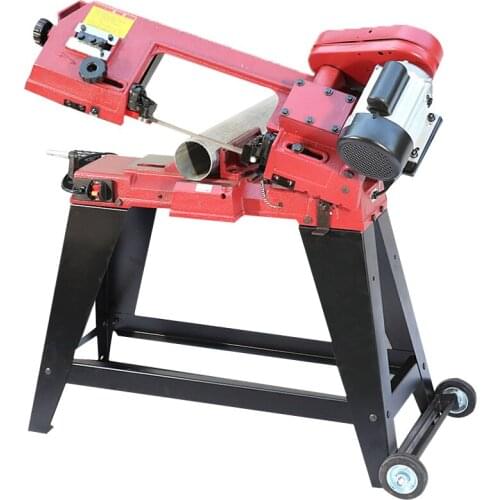 Small Woodworking Band Saw Machine Home Stainless Steel Sawing Machine Metal Wood Plastic Cutting Tools Horizontal Chainsaw
