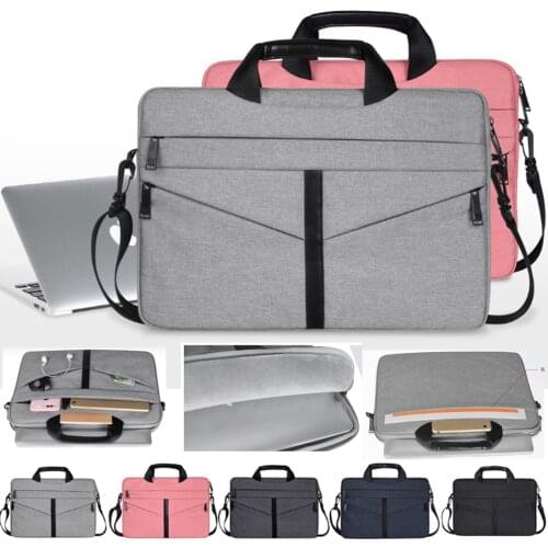 Nylon Laptop Case 13 14 15.4 15.6 Notebook Bag for Macbook Air Pro Shoulder Handbag Briefcase Bags for Acer Dell HP Asus Lenovo