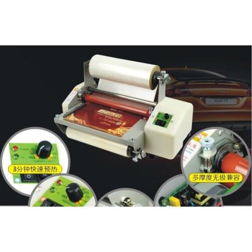 2017 NEW 12 generation M230/ 8230 Laminator A4 Rollers Laminator Hot Roll Laminating Machine