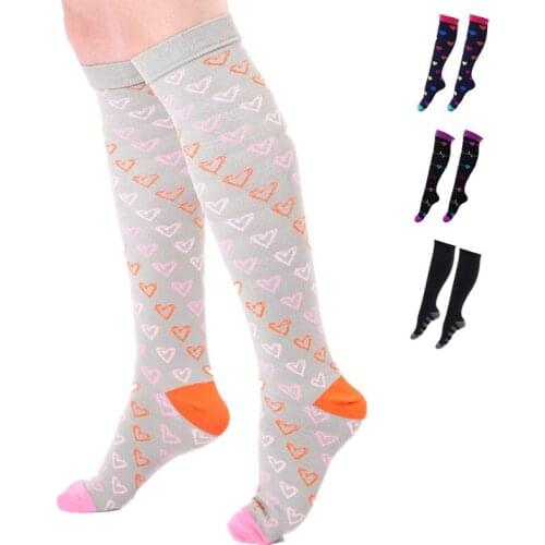 Antifatigue Running Men Women Socks Sports Unisex Compression Socks Stretch Pressure Circulation Prevent Varicose Veins Socks