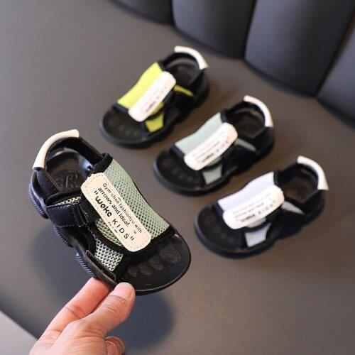 Children Shoes Baby Boys Sandals 2021 Summer Sandals Hole Mesh Soft Sandals For Kids Boys Casual Shoes Beach Sandals 2-10Years