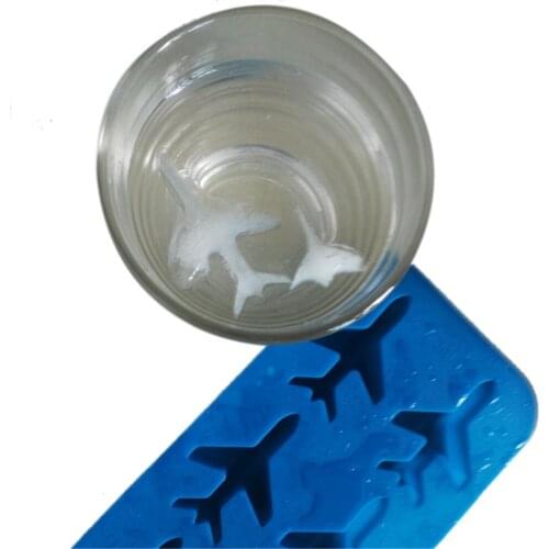 Silicone 3D Airplane Molds For Shaped Ice Cube Mold Cream Tools Tray Mould Icecream Popsicle kitchen Accessories Refrigerator