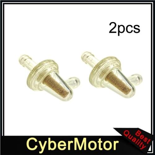2x 1/4" Fuel Filter 90 Degree For 8423-01-9909 Honda Yamaha Suzuki Snowmobile Motorcycle Dirt Bike ATV UTV Quad