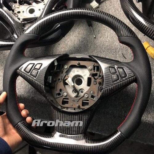 Alcantara Carbon Fiber Steering Wheel For BMW E60 E63 E64 M5 M6 Leather Car Steering Wheel Accessories