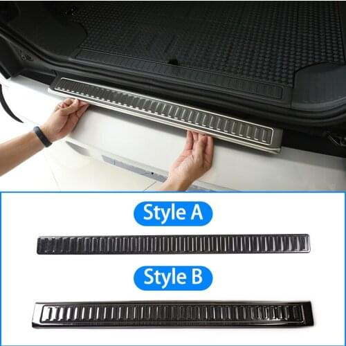 Stainless Steel,Rear Bumper Plate Protect Cover Rearguard,Black/Silver,For Land Rover Defender 110 130 2020-2021 Car Accessories