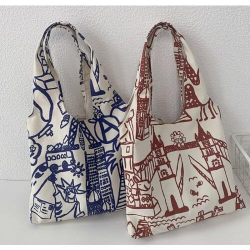 Graffiti Womens Canvas Shoulder Tote Bag Ladies Womens Tote Bag Large Cotton Shopping Bag Foldable Reusable Girl shoulder bag