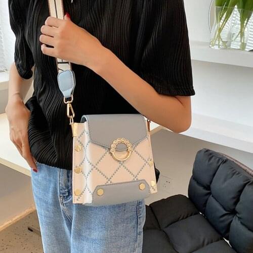 Ladies Mini PU Leather Crossbody Bag Brand Design Purse Female Travel Handbag Fashion Pearl Small Messenger Tote Bag