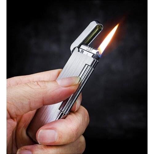 Zorro Side Slider Ignition Portable Waterproof High Grade Ultrathin Pure Copper Inflatable Lighter