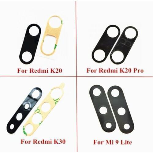 1x New Original Back Camera Lens Glass with Adhesives for Xiaomi Redmi K20 Pro K30 Mi 9 Lite