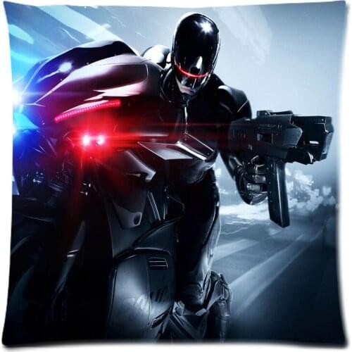 2018 Pillow Case 45*45cm Robocop Polyester Cushion Case Sofa Waist Throw Cushion Cover Home Car Decor