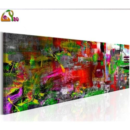 Diamond Painting Abstract Colorful ArtFul Square Rhinestone Picture Diamond Embroidery Landscape Mosaic Wall Decoration Gift Kit