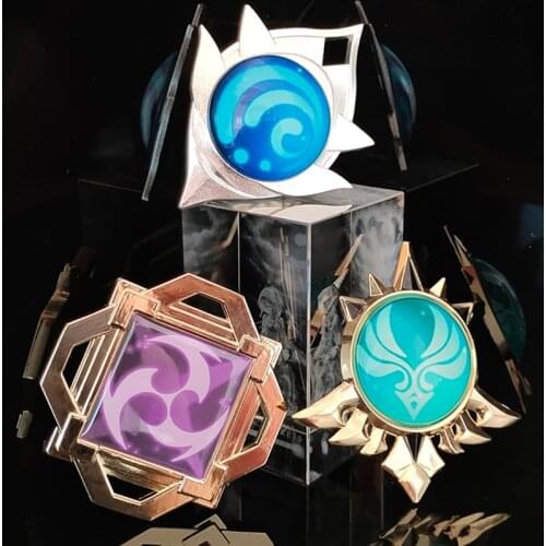 Anime Genshin Impact Trinket Mondstadt Liyue Harbor Eyes of God Key Chains Anime Accessories Bag Pendant Key Chains Hot Sales