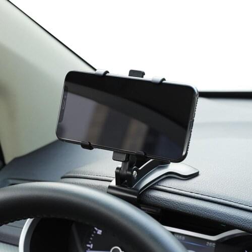 Car Phone Holder 360 Degree Rotation Car Dashboard Rearview Mirror Sunshade Mobile Phone Bracket Auto Accessories