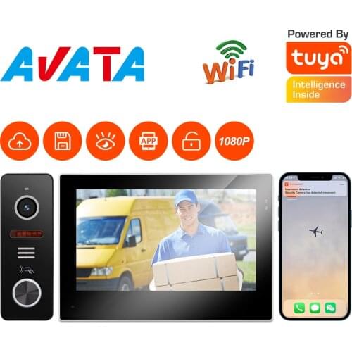 Wireless Video Intercom Real Time Phone Message Doorbell with Camera 1080P Night Vision