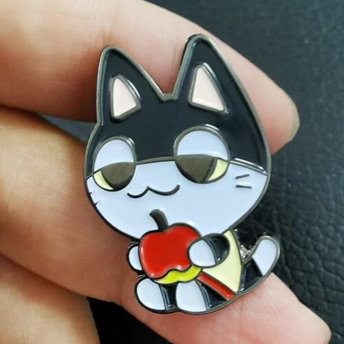 Animal Crossing Punchy Brooch I wish I were popular enough for people to gossip about Badge Accessory