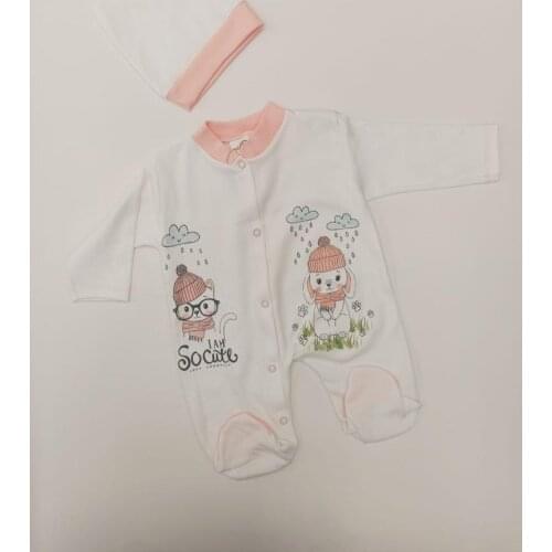 Children baby clothes baby girl 100% cotton newborn clothing baby boys clothes jumpsuit socks hat cartoon