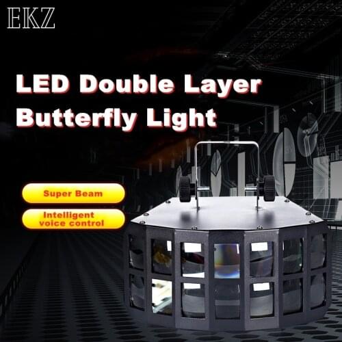 LED 2x15W RGBW 4IN1 Double Layer Downlight Projection Butterfly Effect Light For KTV DJ Disco Party Lights