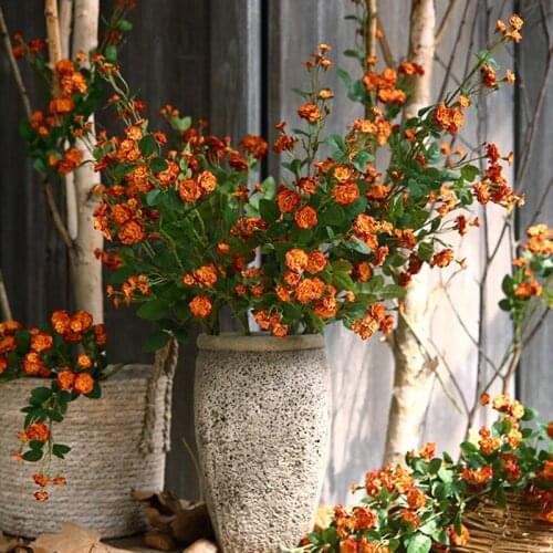 Artificial Plants Pastoral Rose Wedding Christmas Decor Modern Home Livingroom Decoration Nordic Flower Bouquet Ornaments