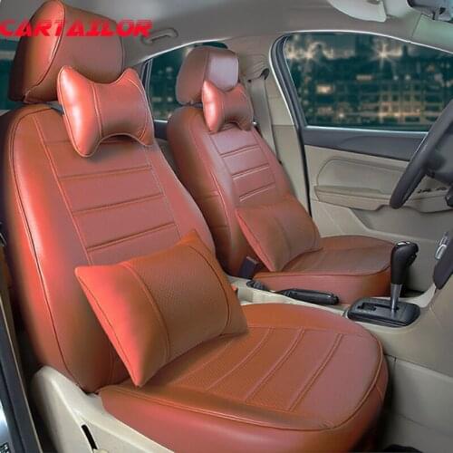 CARTAILOR car seat covers set for mazda 3 2010 interior accessories PU leather seat cushion quality cover car seats protector