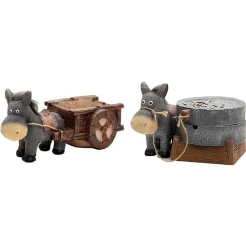 Creative Donkey Pull Car Grinding Ashtray Funny Birthday Christmas KTV Bars Office Home Decor Smoking Accessories
