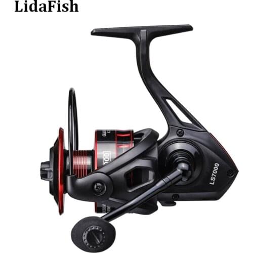 LIDAFISH Brand Fishing Reel LS 1000-7000 Spinning Reel 10kg Max Drag 5.0:1/4.7:1 Metal Spool Carp Reel Fishing Wheel