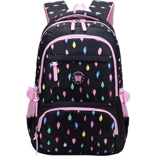 Lovely Oxford School Bags for Teenage Women Waterproof School Backpack Fashion Student Book Bag Multi-pocket Children Backpacks