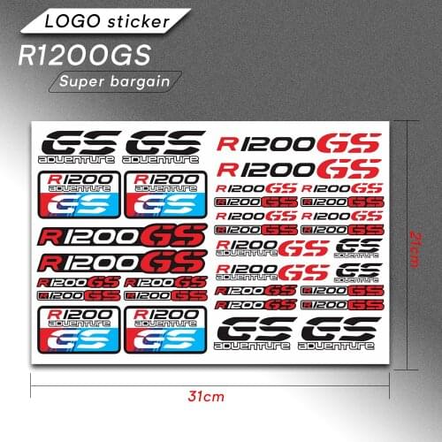 Motorcycle Stickers Reflective moto Body fuel tank logo sticker Kit set For BMW R1200GS adventure sign decals r 1200 gs r1200