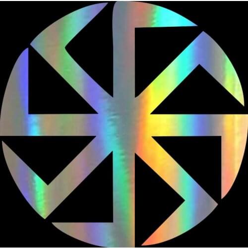 Stickers On Car 15*15cm Slavic slavonis symbol Kolovrat Stickers and Decals Vinyl Funny 3D Car Styling Sticker Creative Decor