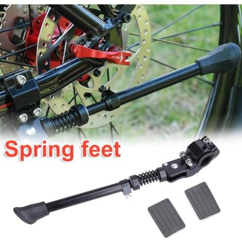 New Adjustable Bicycle Kickstand Mountain Bike MTB Aluminum Side Rear Kick Stand Bicycle Accessories
