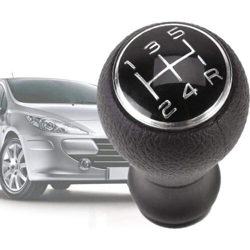 50% Hot Sales Gear Shift Knob 5 Speed Practical ABS Anti-slip Auto Shift Knob for Citroen C1 C3 C4