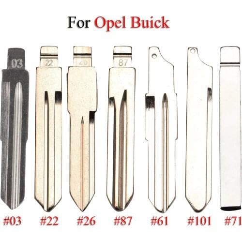 Kutery Folding Remote Car Key Blade For Opel For Buick Excelle Triumph Regal Verano #03 #22 #26 #61 #71 #87 Key Blank Replace