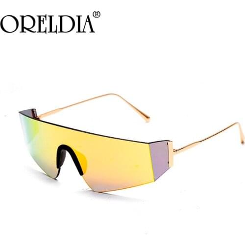 Fashion Punk Rimless Sunglasses Women One Piece Sun Glasses Sunshade Eyewear Men Luxury Brand Coloful Spectacles UV400 Eyeglasse