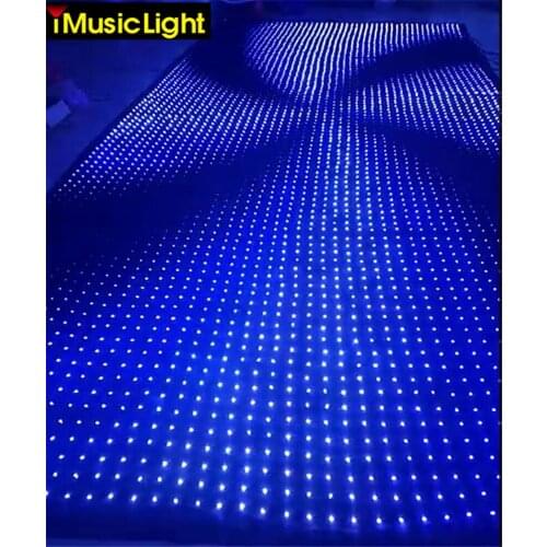P6 3M*4M DJ Vision Curtain LED Video Cloth Stage Lighting LED Video Curtain DJ Lights PC/DMX Control