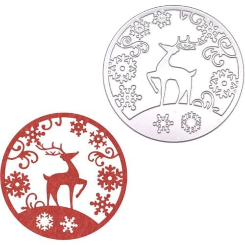 WYSE Christmas Dies Stencil Snowflake Deer Metal Cutting Dies 2020 New Die Scrapbooking for DIY Handmade Paper Card