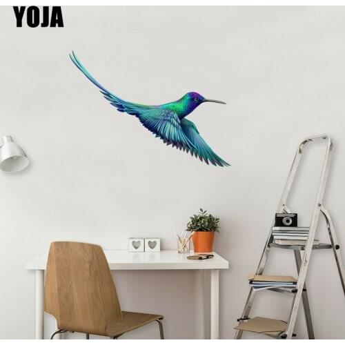 YOJA 58×41.7CM Color Hummingbird Modern Decor Home Living Room Wall Stickers Decals 8WS0384