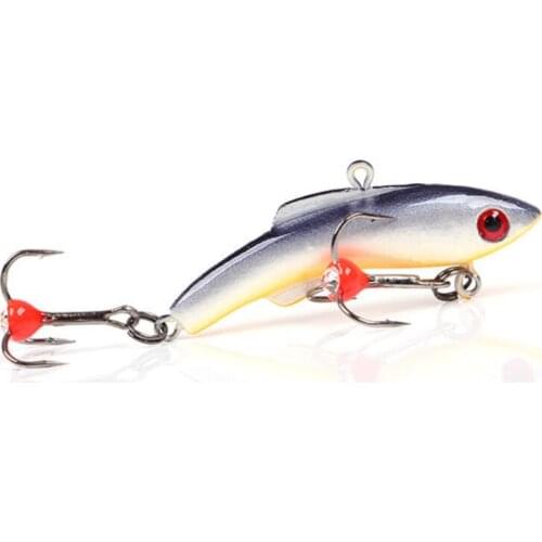 1PC 50mm/20g Ice Fishing Lures With 2 Treble Hooks Artificial Fishing Hard Bait воблеры для рыбалки iscas artificiais para pesca