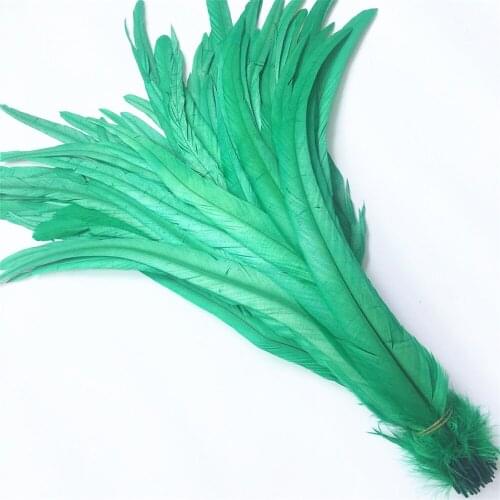 50PCS Natural Rooster Coque Tail Feathers 35-40CM/14-16" Rooster Feather for Crafts Pheasant Wedding Feathers Decoration Plumas