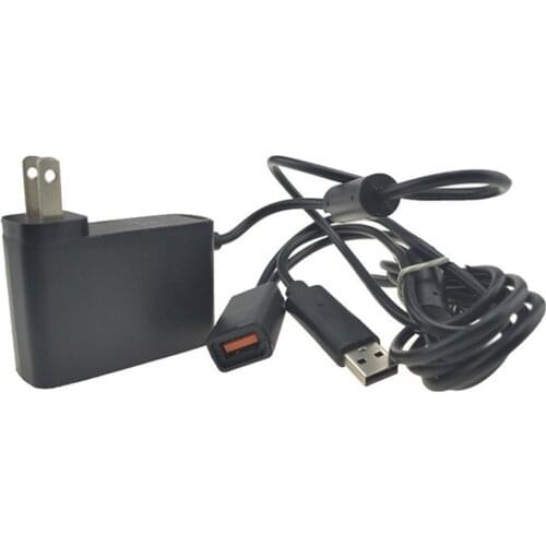 110-240V AC Adapter Power Supply Cord USB Converter Cable Portable 1-to-2 Power Adapter for Xbox 360 Kinect Sensor Microsoft