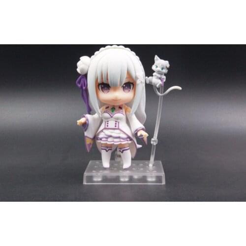 Anime Re:Life in a different world from zero Emilia 751 PVC Action Figure Collectible Model Kids Toys Doll 10cm