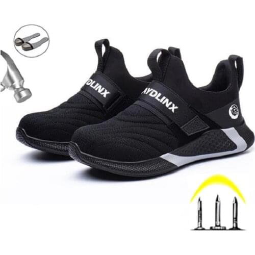 Safety Shoes Mens Work Steel Toe Caps Anti-Piercing Work Boots Non-Slip Breathable Security Shoes Anti-puncture Shoes