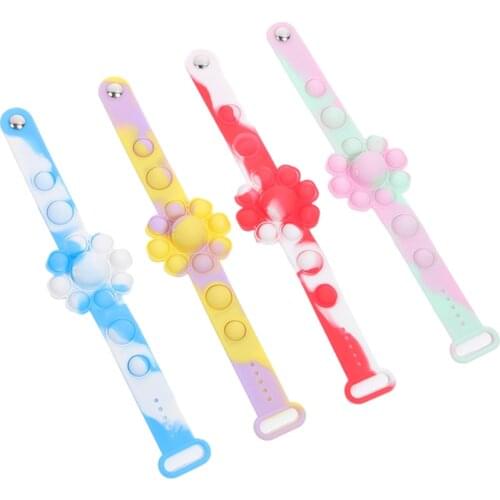 Octopus pops bubble its simple dimple bracelet squeeze fidget toy anti stress relief anxiety sensory for autism adhd children