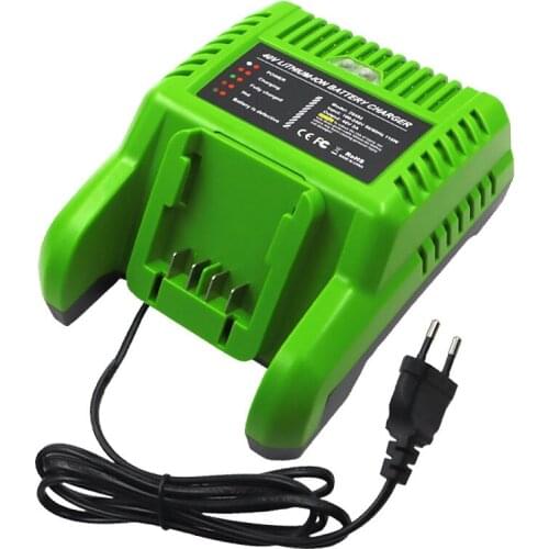 G-MAX 40V Lithium Battery Charger 29482 for GreenWorks 40V Li-Ion Battery 29472 ST40B410 BA40L210 STBA40B210