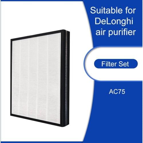1PCS Replacement For Delonghi AC75 Air Purifier Filter HEPA & Air Purifier Activated Carbon Composite Filter Deodorization PM2.5