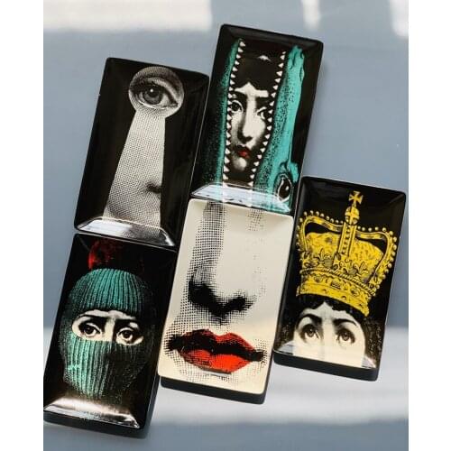 Ceramic Jewelry Storage Tray Fruit Candy Tray Cosmetic Storage Home Desktop Decorative Tray Ornaments Accessories Vintage