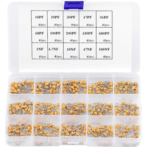 Ceramic Capacitor Monolithic Capacitor Set 10PF 50V-100NF 15 Specifications