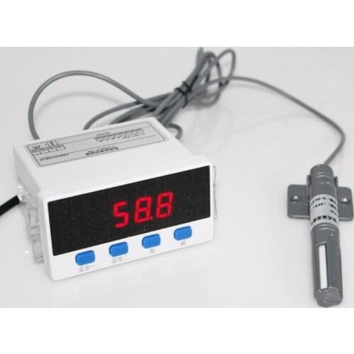 0-99.9%RH air humidity controller with linear 4-20mA and 0-10V output with humidity sensor Digital display moisture meter