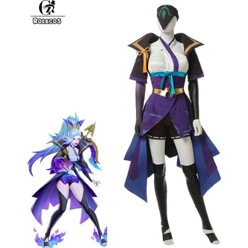 ROLECOS Game LOL Spirit Blossom Vayne Cosplay Costume LOL Vayne Cosplay Costume Outfit Women Uniform Halloween Party Suit